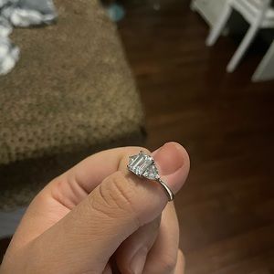 Arabella Sterling silver ring with Swarovski Zirconia SIZE 7